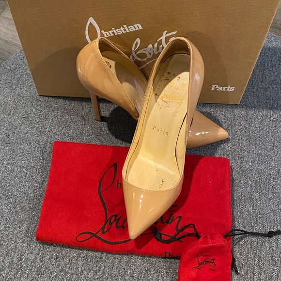 Christian Louboutin Pigalle 120 Nude Patent 36 - Picture 1 of 8